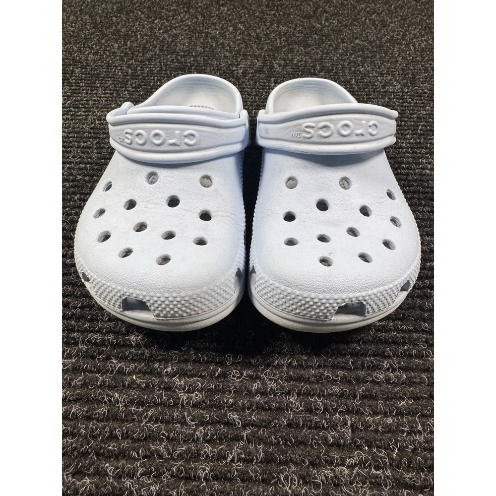 Crocs Classic Clogs Kids J1 Light Blue Slip On Shoes Youth Comfort